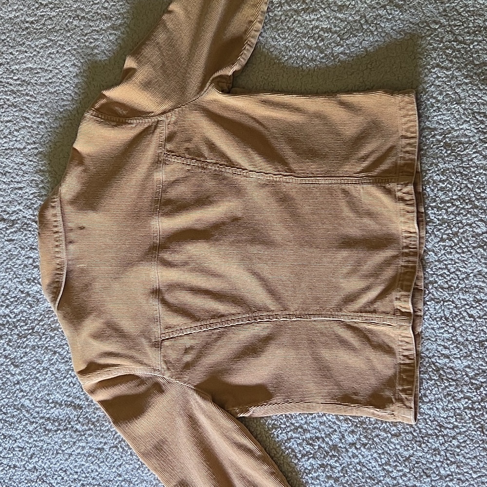 Vintage Y2K Western Cropped Contoured Corduroy Snap Button Mock Neck Jacket - Picture 13 of 13